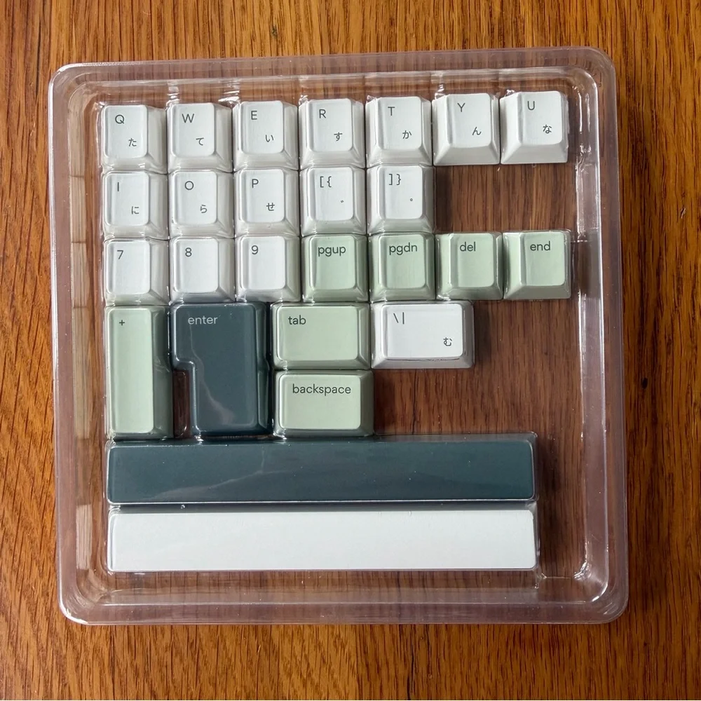 Osume Matcha Base Kit Keycaps - Hiragana (Japanese with US Script)